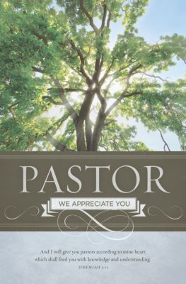 Pastor Appreciation Bulletin General Worship -thank You Pastor Kjv 
