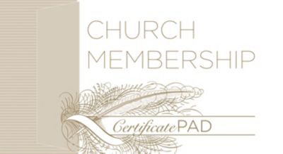 New Church Member Certificate (Pad of /25) - Lifeway
