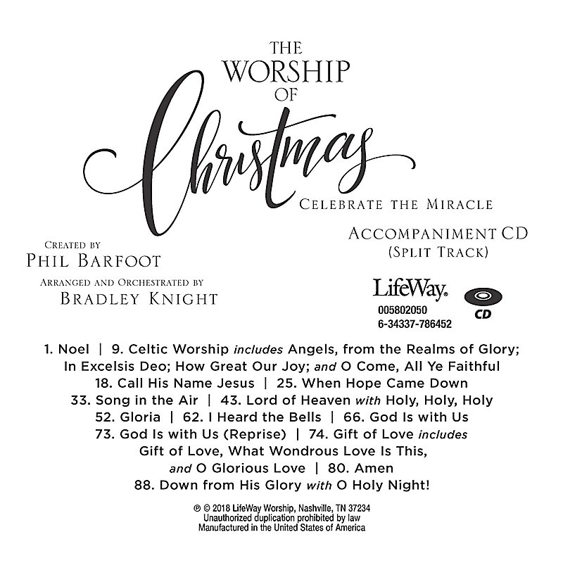 The Worship of Christmas - Accompaniment CD