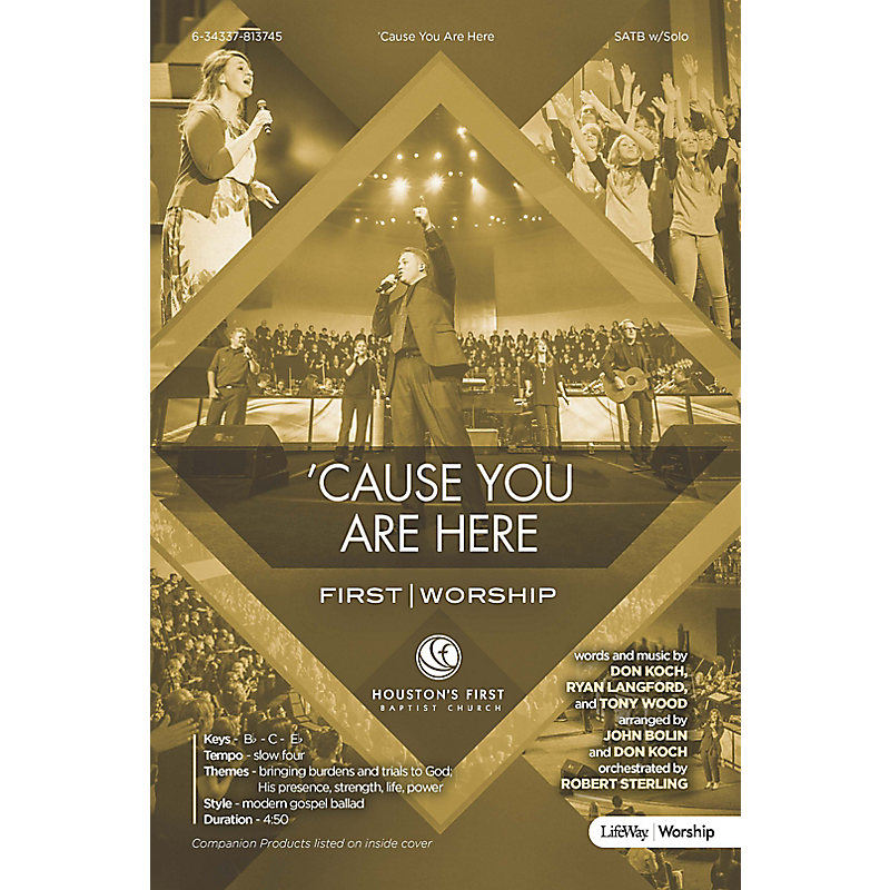'Cause You Are Here - Anthem Accompaniment CD
