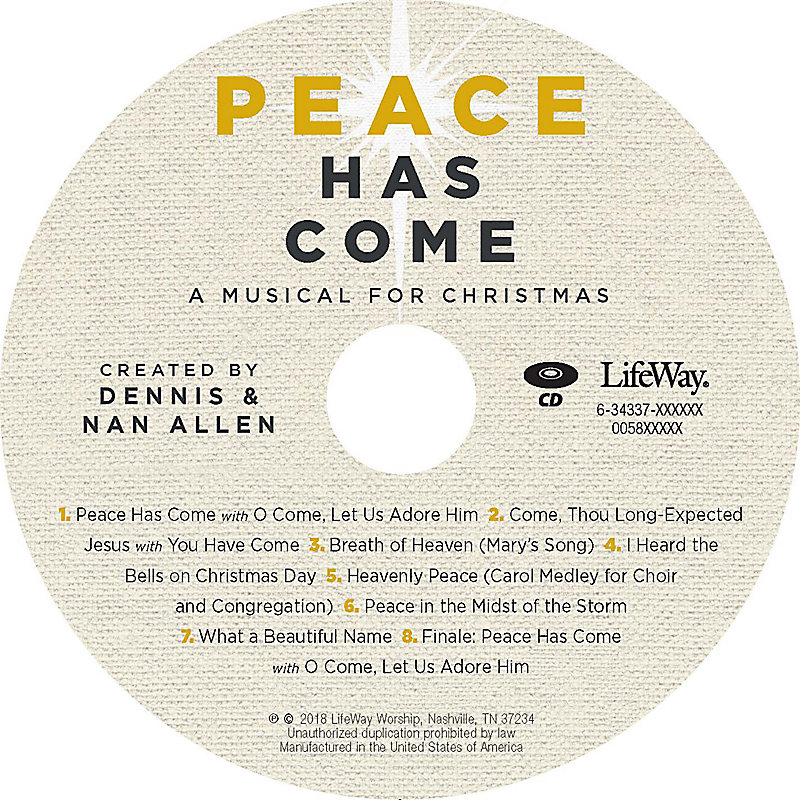 Peace Has Come - Rhythm Charts CD-ROM