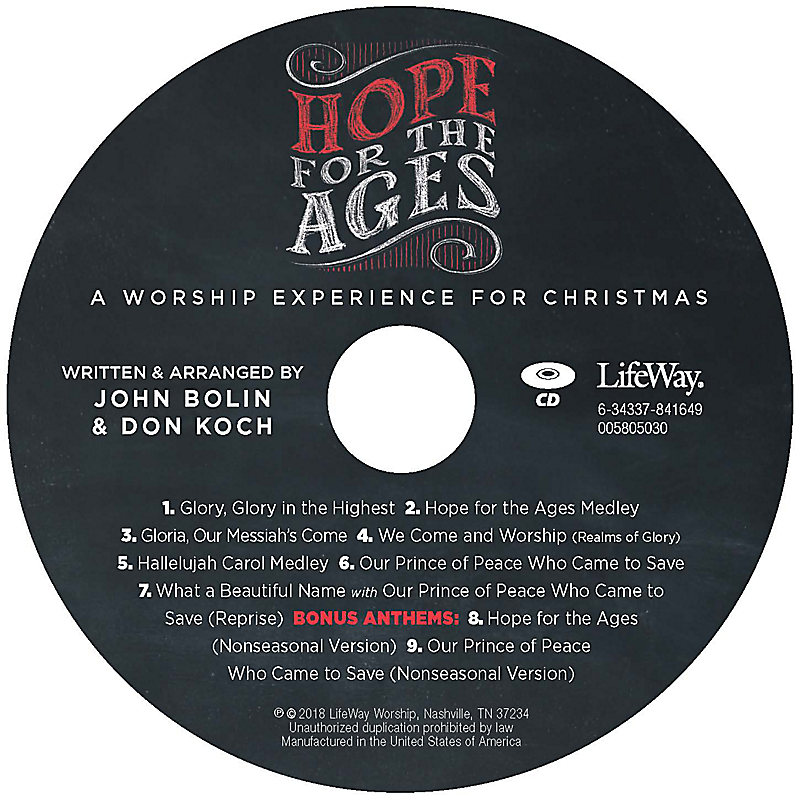 Hope for the Ages - Rhythm Charts CD-ROM