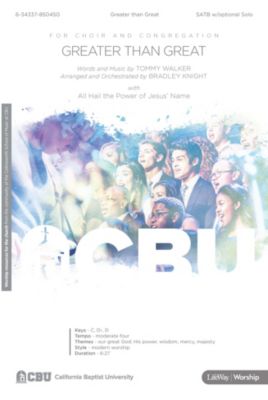 Greater Than Great With All Hail The Power Of Jesus Name Downloadable Orchestration - 