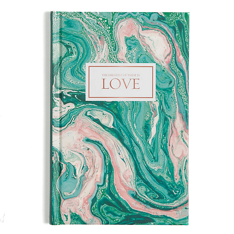 Love-Pink and Teal Marble, Journal