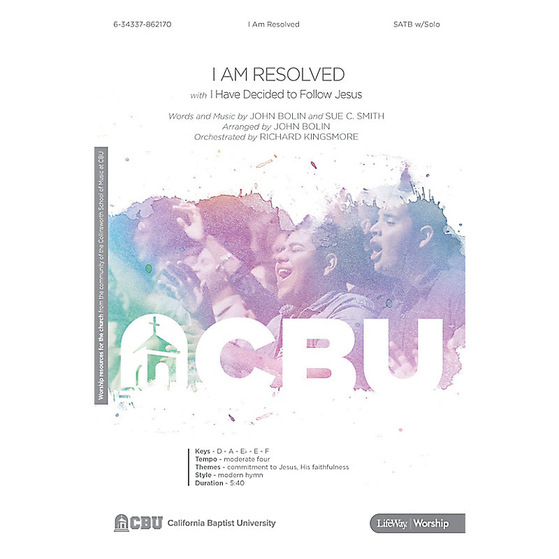 I Am Resolved with I Have Decided to Follow Jesus - Downloadable Alto Rehearsal Track