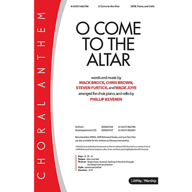 O Come to the Altar - Anthem Accompaniment CD