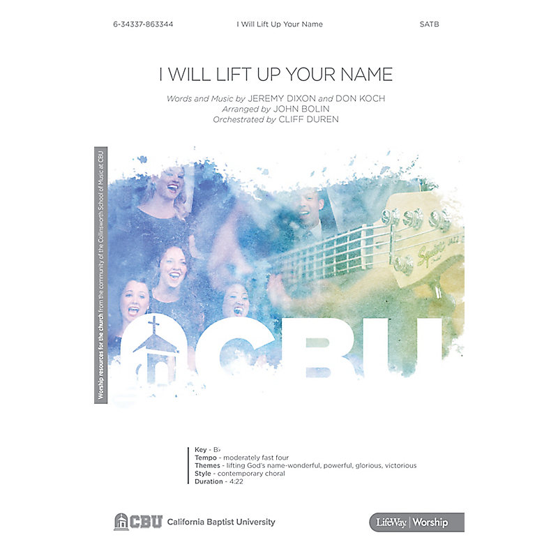 I Will Lift Up Your Name - Anthem Accompaniment CD
