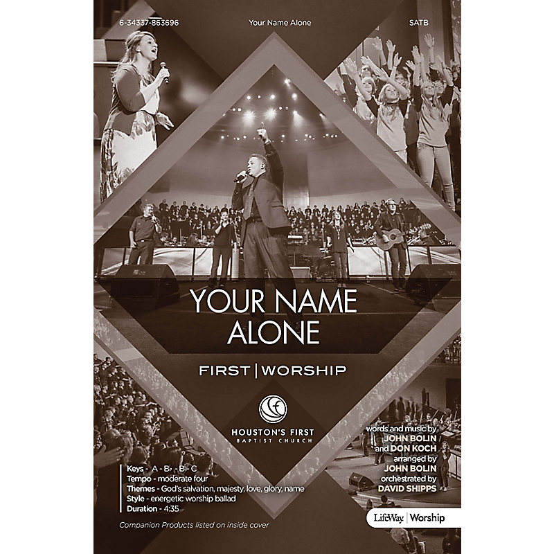 Your Name Alone - Downloadable Anthem (Min. 10)