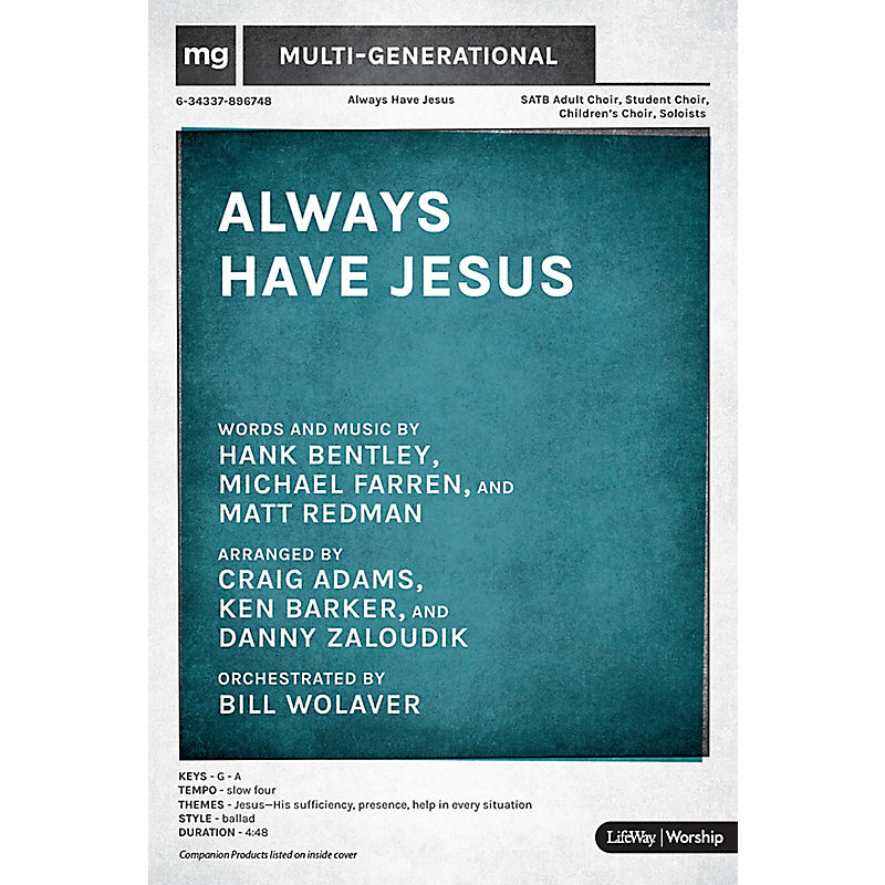 Always Have Jesus - Rhythm Charts CD-ROM