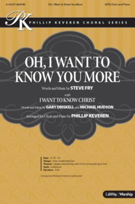 Oh, I Want to Know You More with I Want to Know Christ - Downloadable Soprano Rehearsal Track