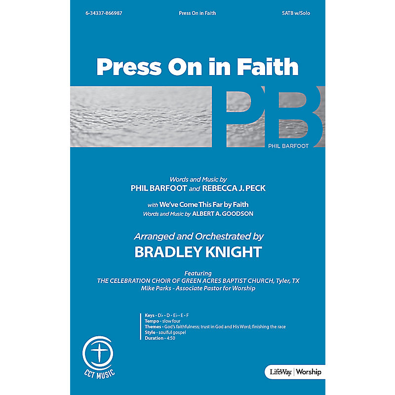 Press on in Faith with We've Come This Far by Faith - Rhythm Charts CD-ROM
