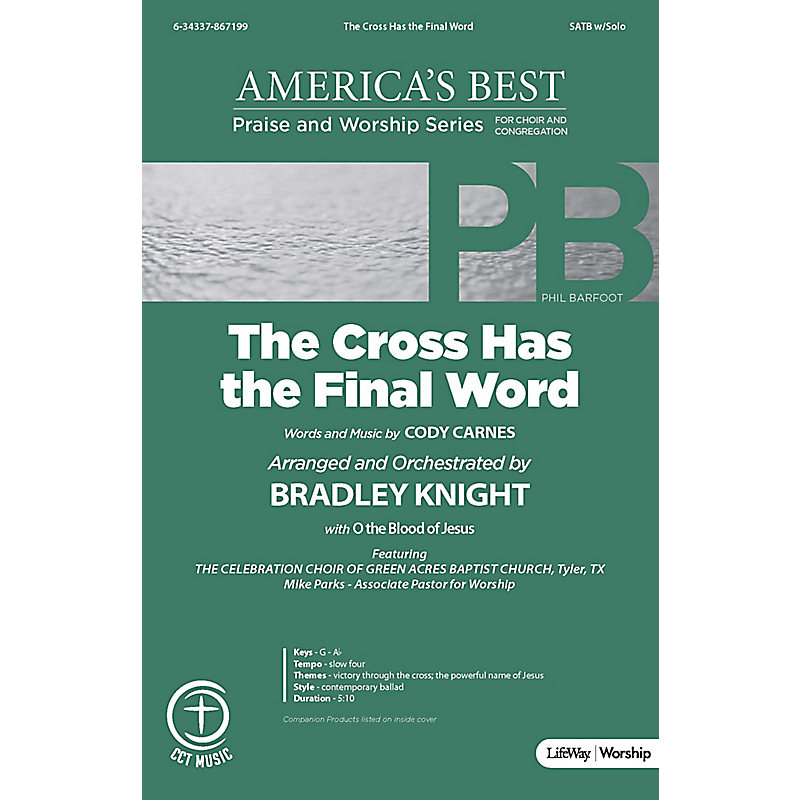 The Cross Has the Final Word - Downloadable Lyric File