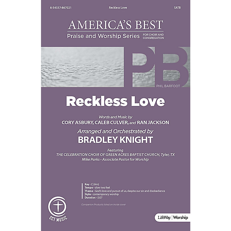 Reckless Love - Anthem Accompaniment CD