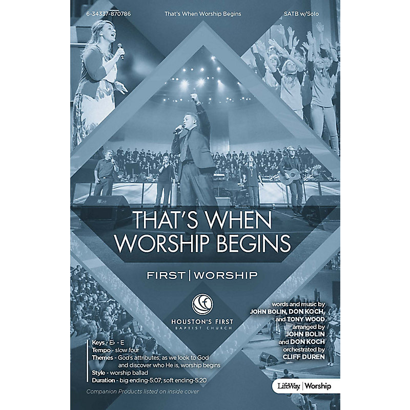 That's When Worship Begins - Anthem Accompaniment CD