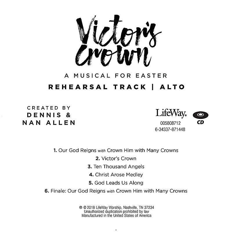 Victor's Crown - Alto Rehearsal CD