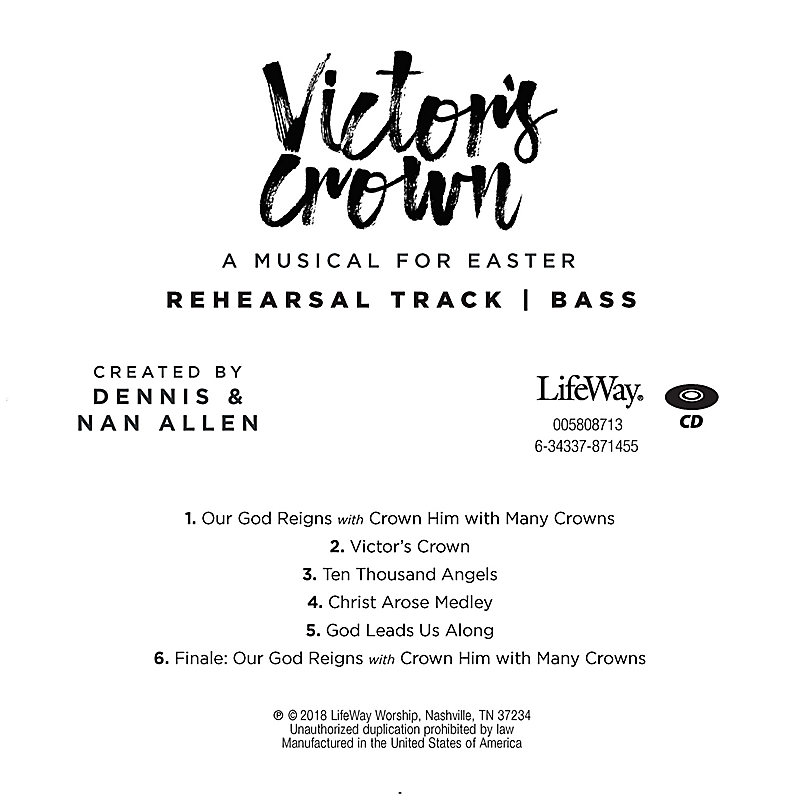 Victor's Crown - Bass Rehearsal CD