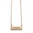 Matte Gold Green Bar Gemstone "Forgiven" Necklace