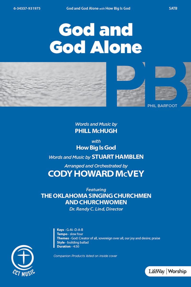 God and God Alone with How Big Is God - Downloadable Lyric File | Lifeway