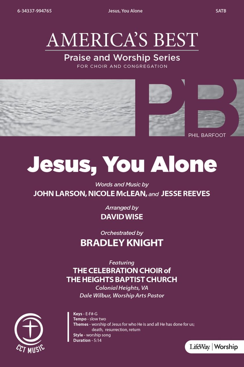 Jesus, You Alone - Downloadable Tenor Rehearsal Track | Lifeway