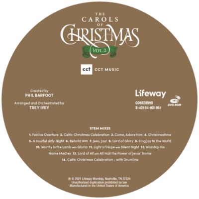 The Carols of Christmas, Vol. 2  Stem Tracks DVDROM  Lifeway