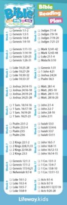 Bible Skills Drills and Thrills Blue Cycle Bible Reading Plan Bookmark