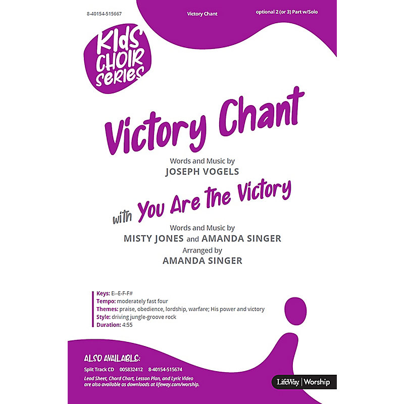 Victory Chant with You Are the Victory - Downloadable Lead Sheet