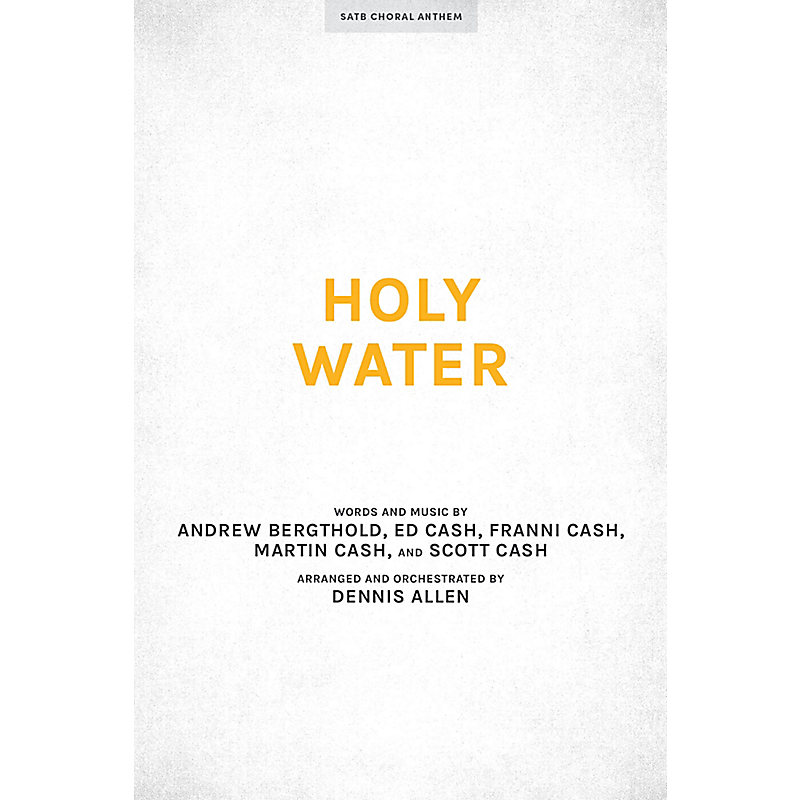 Holy Water - Downloadable Lyric File