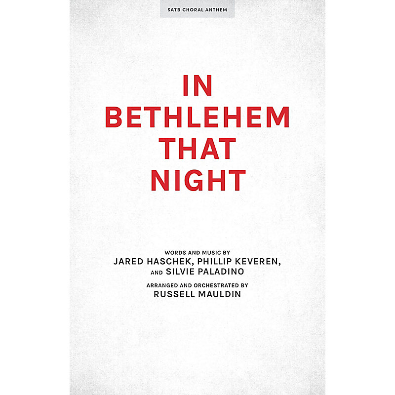 In Bethlehem That Night - Anthem Accompaniment CD
