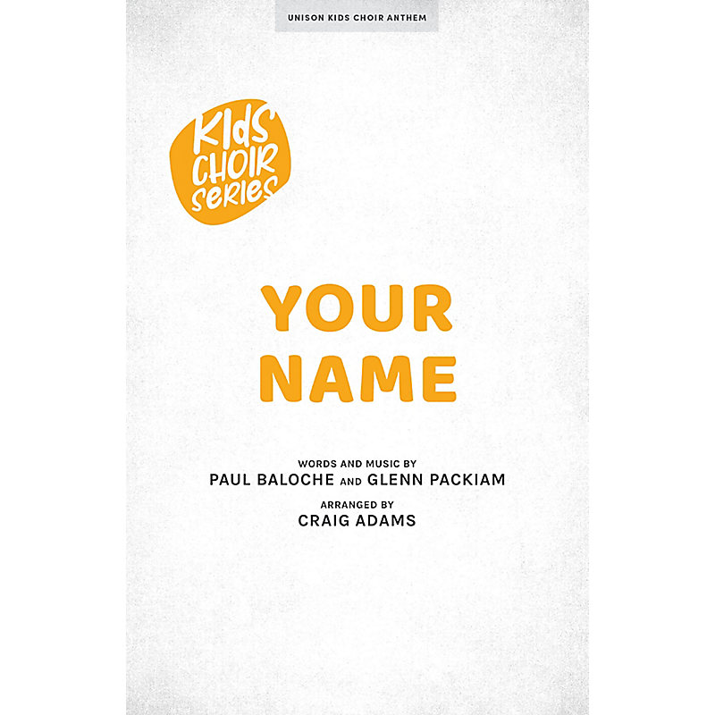 Your Name - Downloadable Chord Chart