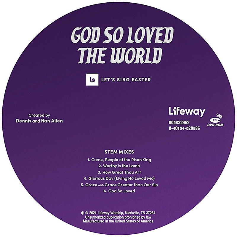 God So Loved the World - Stem Tracks DVD-ROM