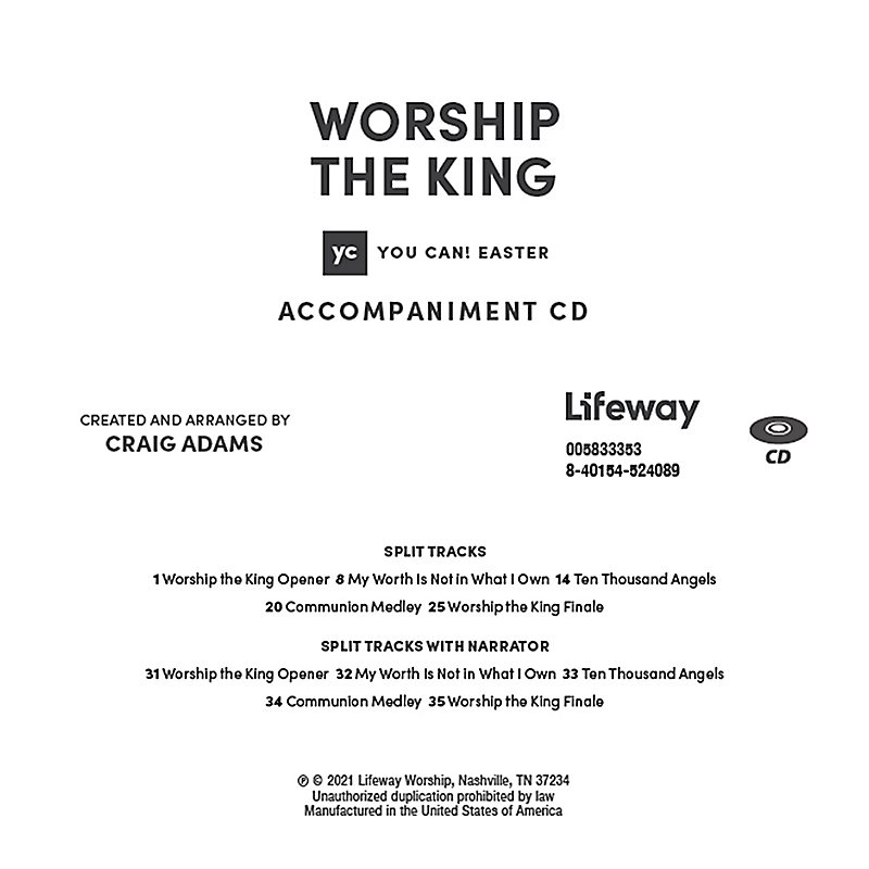 Worship the King - Accompaniment CD