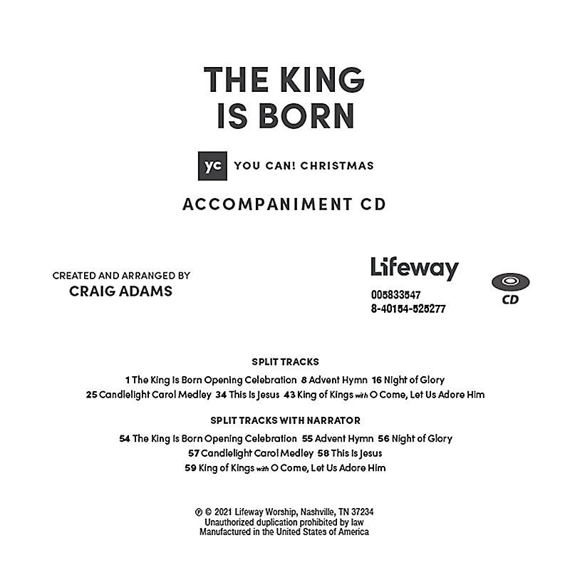 The King Is Born - Accompaniment CD