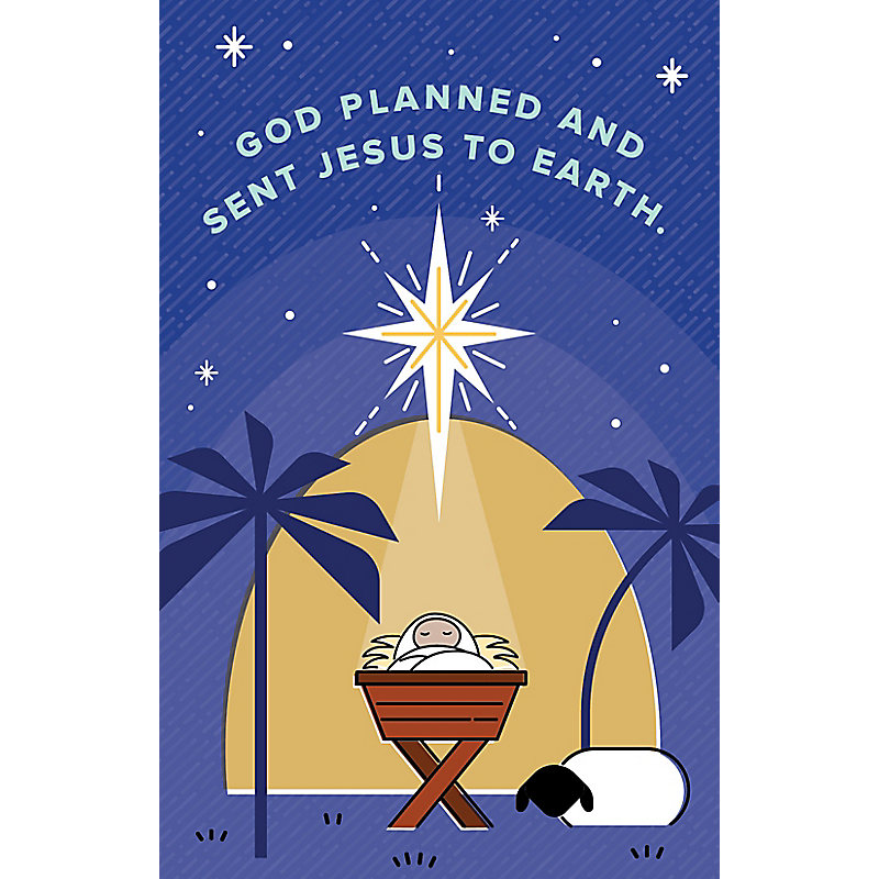 Bible Studies for Life: Kids God Sent Jesus Postcards Pkg. 25