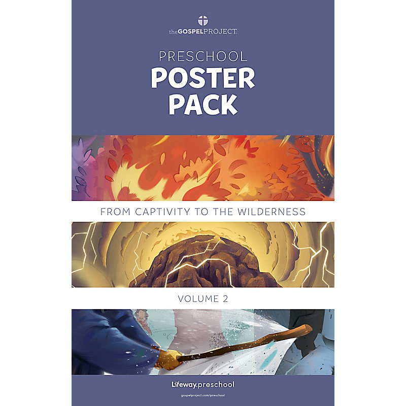 The Gospel Project for Preschool: Preschool Poster Pack - Volume 2: From Captivity to the Wilderness