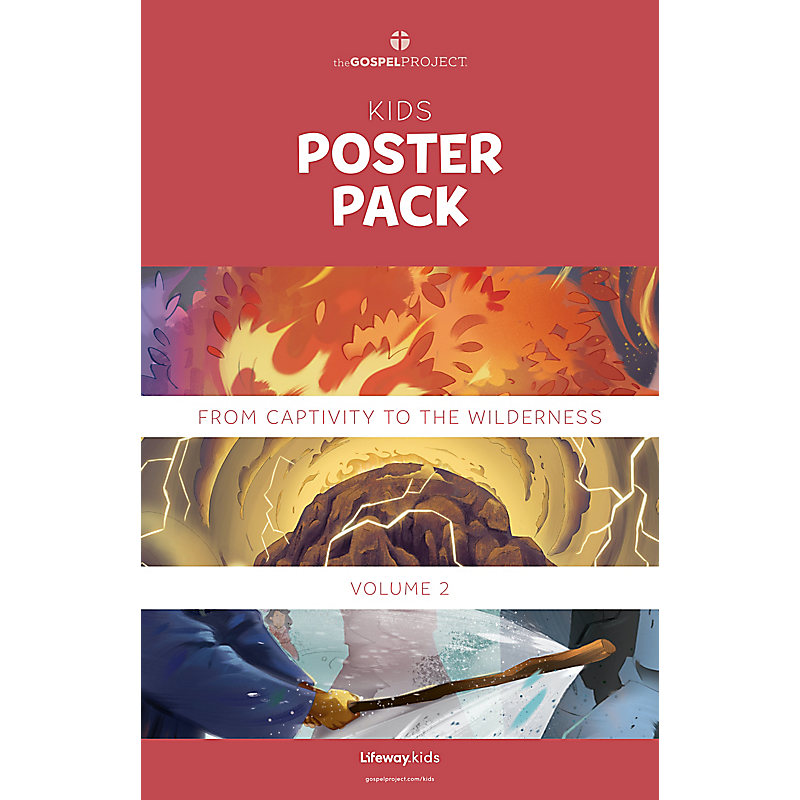 The Gospel Project for Kids: Kids Poster Pack - Volume 2: From Captivity to the Wilderness