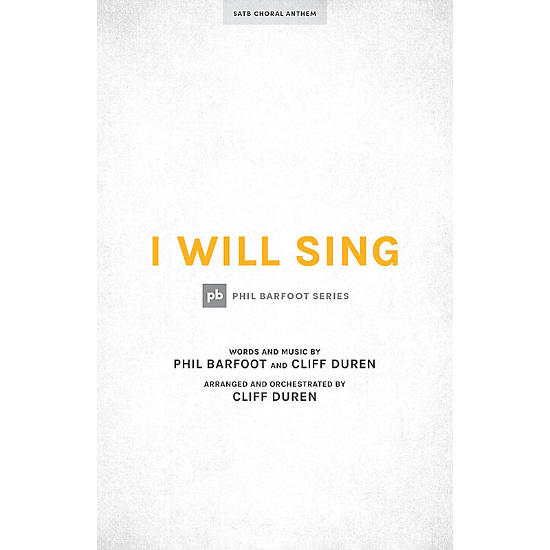 I Will Sing - Rhythm Charts CD-ROM