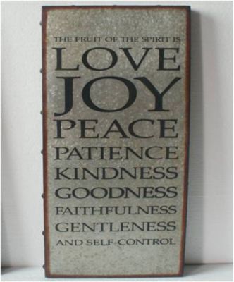 Galvanized Fruit Of The Spirit Wall Art Lifeway