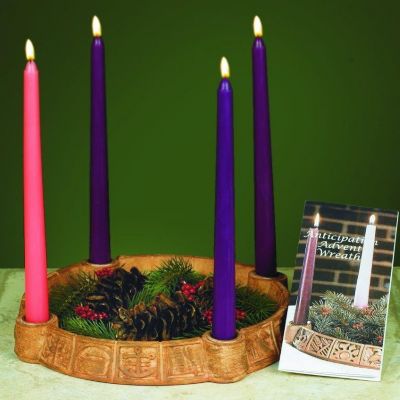 Anticipation Advent Wreath with 4 Candles Lifeway