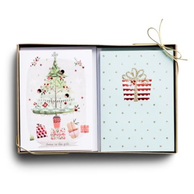 Christmas Card Organizer with 24-count Premium Cards and Envelopes