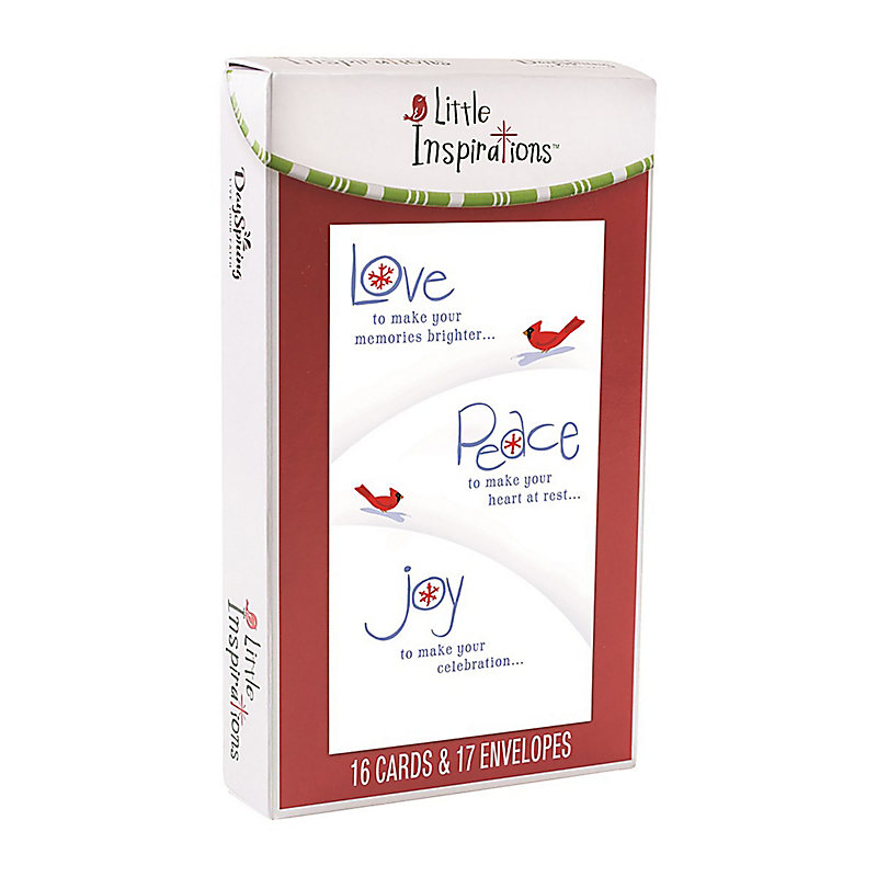 Christmas Boxed Cards: Little Inspirations - Love, Peace, Joy
