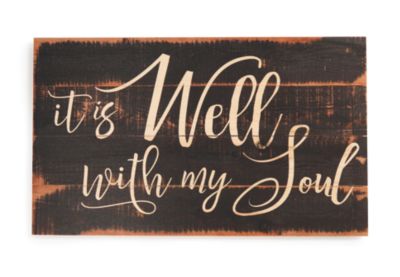 "It Is Well With My Soul" Wall Art, 24" x 14"