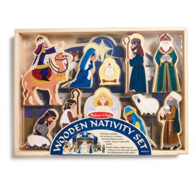 melissa and doug wooden nativity set