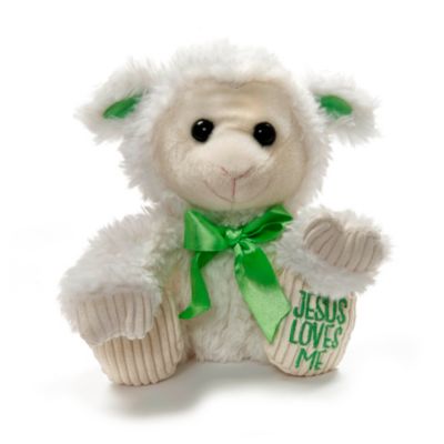 jesus loves me stuffed lamb