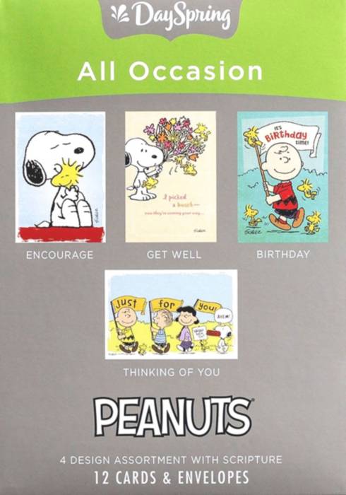 Peanuts - Get Well - 12 Boxed Cards