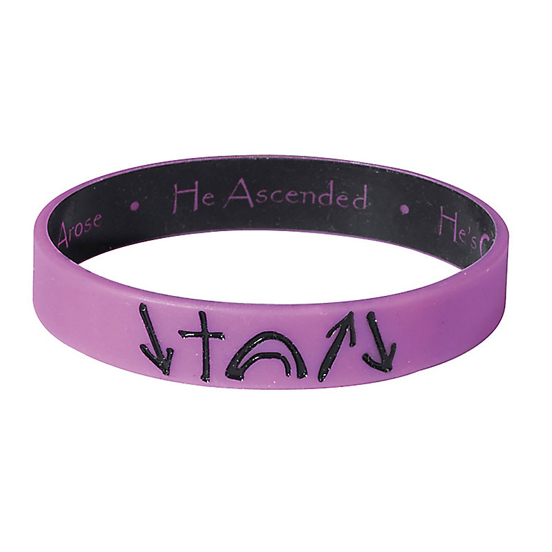 1 He Came Died Arose Ascended He's Coming Back Witness Silicone Bracelet 