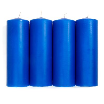 51% Beeswax Candles 1-1/2 x 5-1/2 PE, Scent and Dye Free Bleached  Candles, White Altar Candles for Catholic Mass