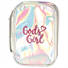God's Girl Bible Cover, Large, Silver/Pink