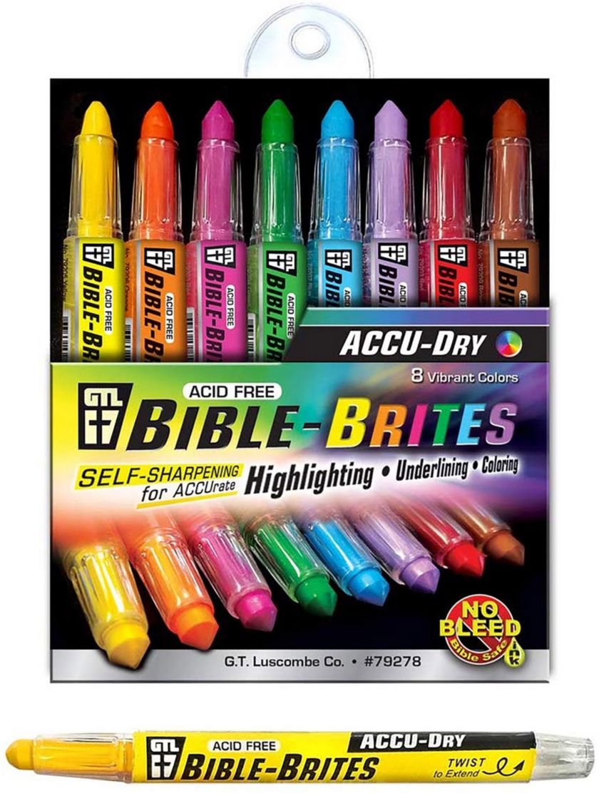 Bible Highlighters and Pens No Bleed, 8 Pack, Bible Journaling Kit, Bible Pens  No Bleed Through, Gel Highlighters/markers Bible Study Kit, 