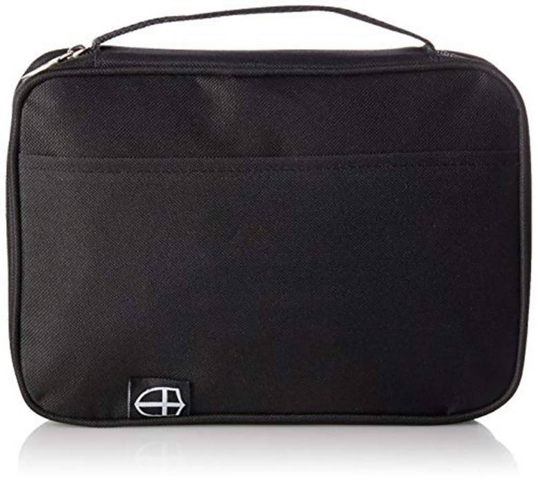 Man of God Men's Canvas & Leather Toiletry Travel Bag, Black