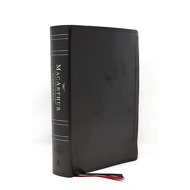 NASB, Macarthur Study Bible, 2nd Edition, Leathersoft, Black, Thumb Indexed, Comfort Print